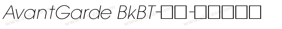 AvantGarde BkBT-常规字体转换